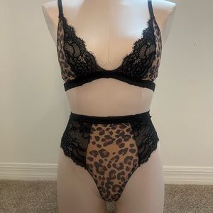 Cheetah print lingerie